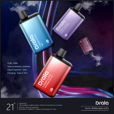 Drala Vape 5000 Puffs Rechargeable Vape Pod